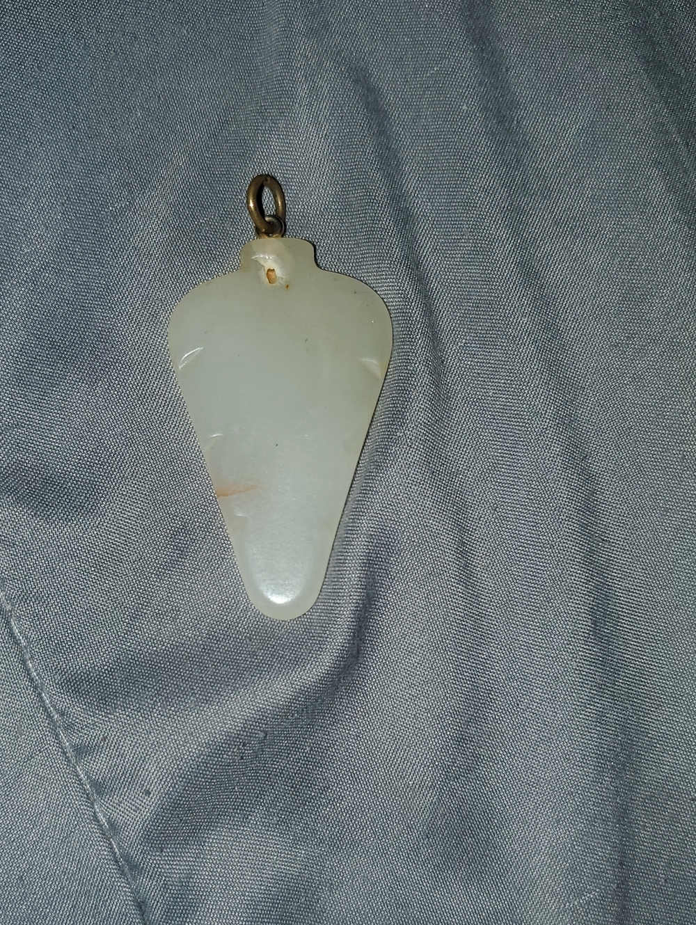 Carved White Jade Pendant Necklace - Women Jewelry